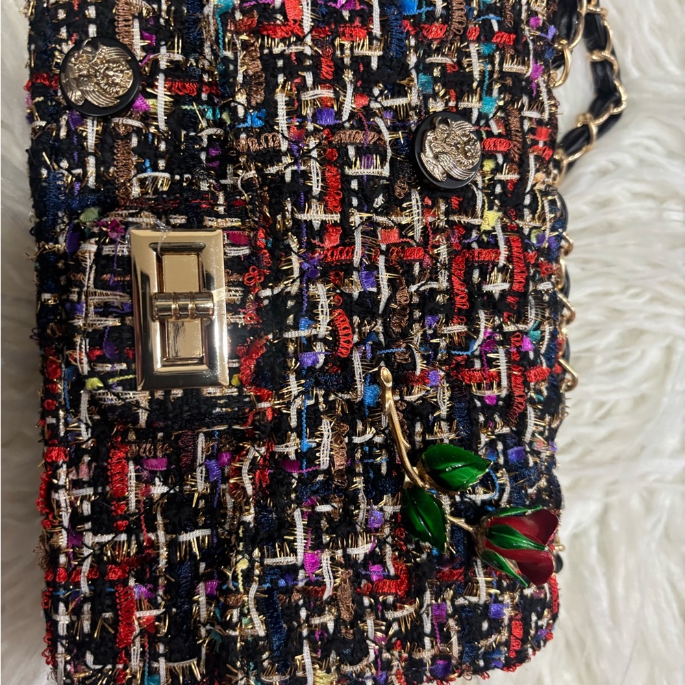Codogirl exclusive Multicolor Tweed Women Bag - Picture 2 of 6